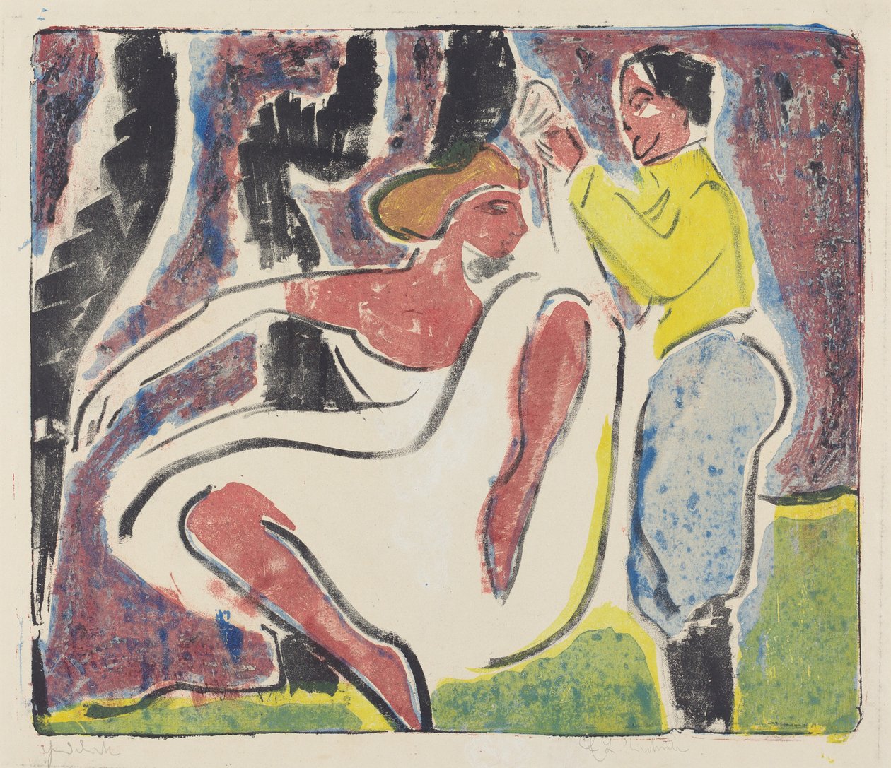 Russian Dancers by Ernst Ludwig Kirchner