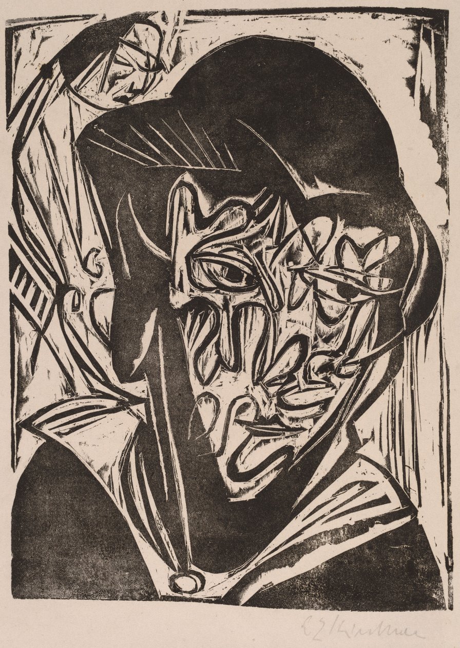 Woman with a Veil by Ernst Ludwig Kirchner