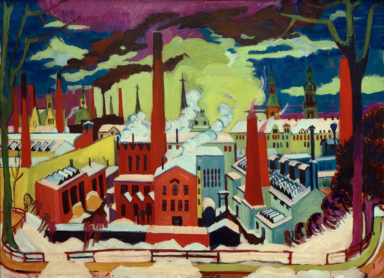 Chemnitz Factories by Ernst Ludwig Kirchner