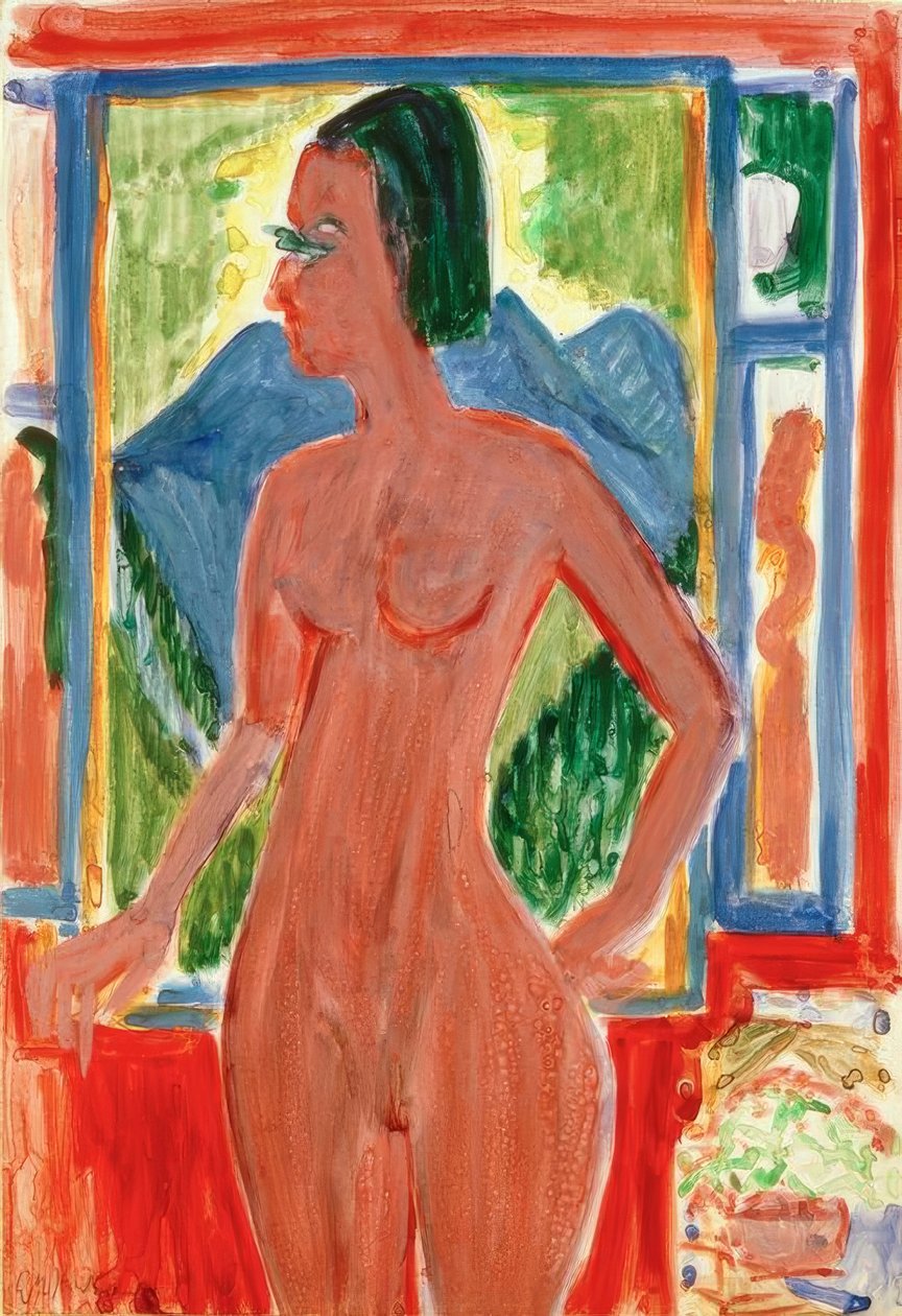 Naked Woman at the Window by Ernst Ludwig Kirchner