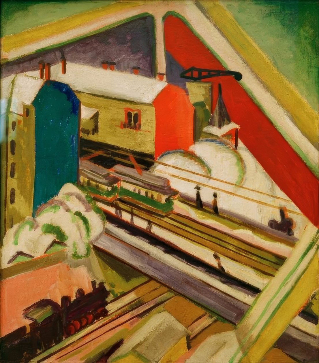 Wannsee Railway, Seen Through the Studio Window by Ernst Ludwig Kirchner