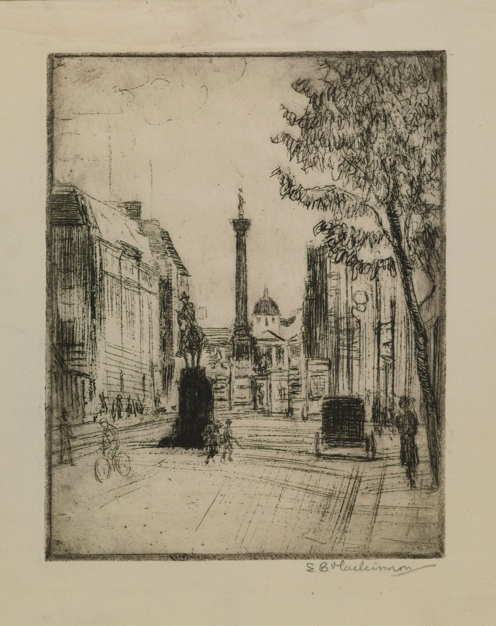 View of Trafalgar Square by Esther Blaikie MacKinnon
