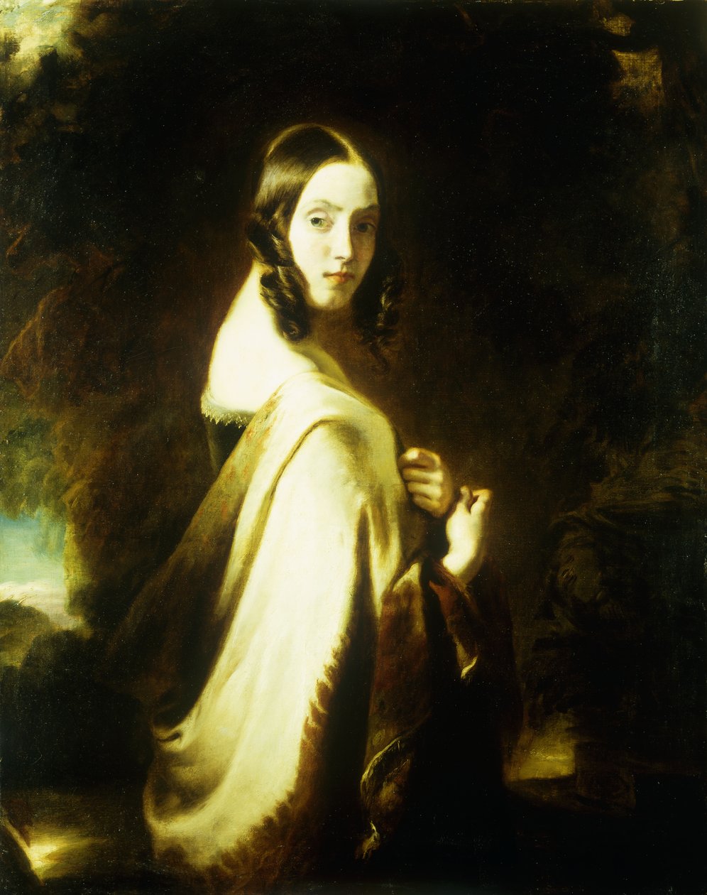 A Lady with a Shawl by Esther Paris Persennet