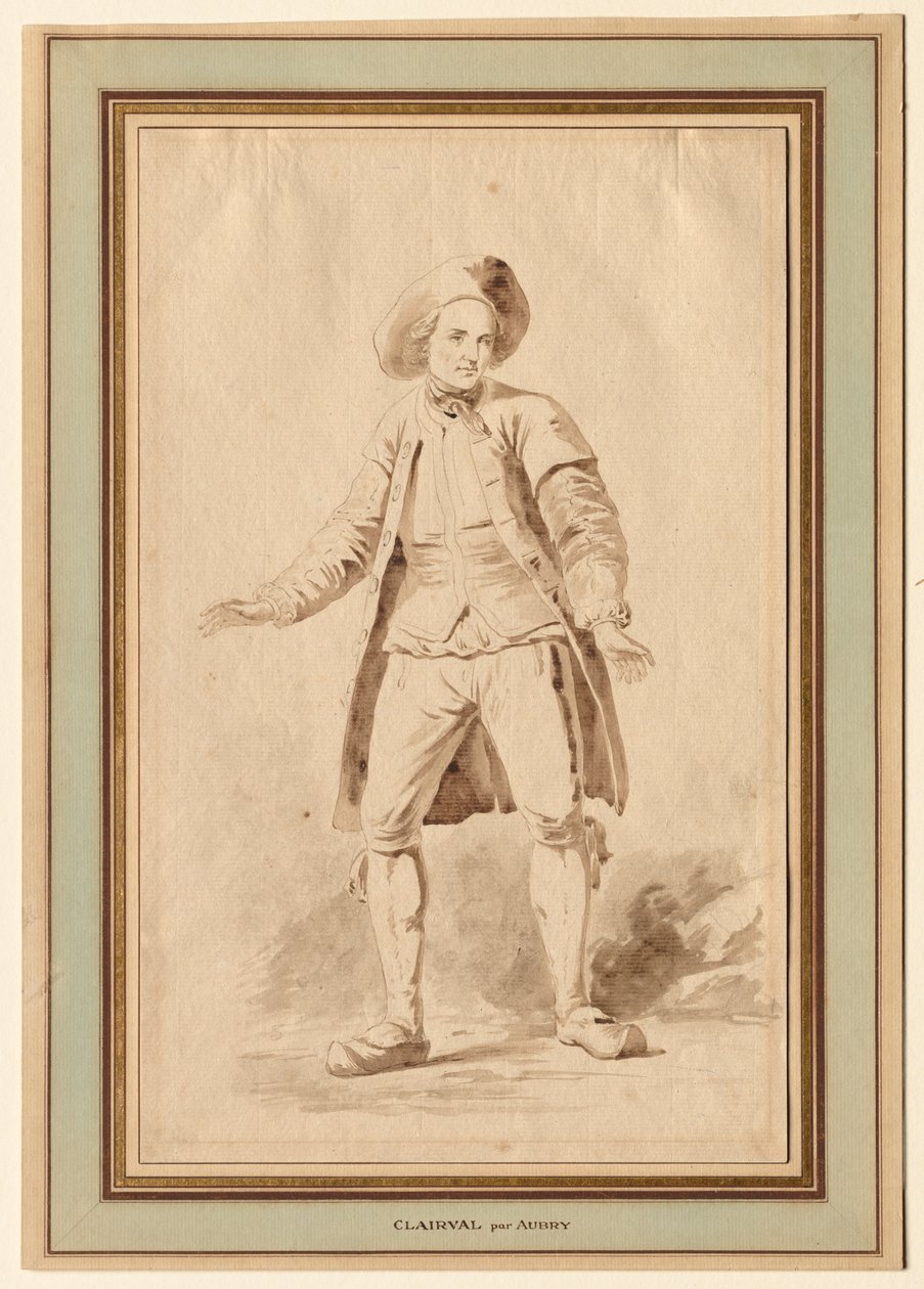 The Actor Clairval by Etienne Aubry