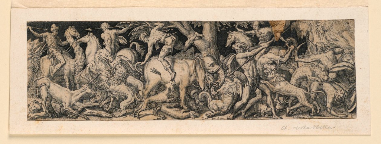 Wild Animal Hunt (frieze) by Etienne Delaune