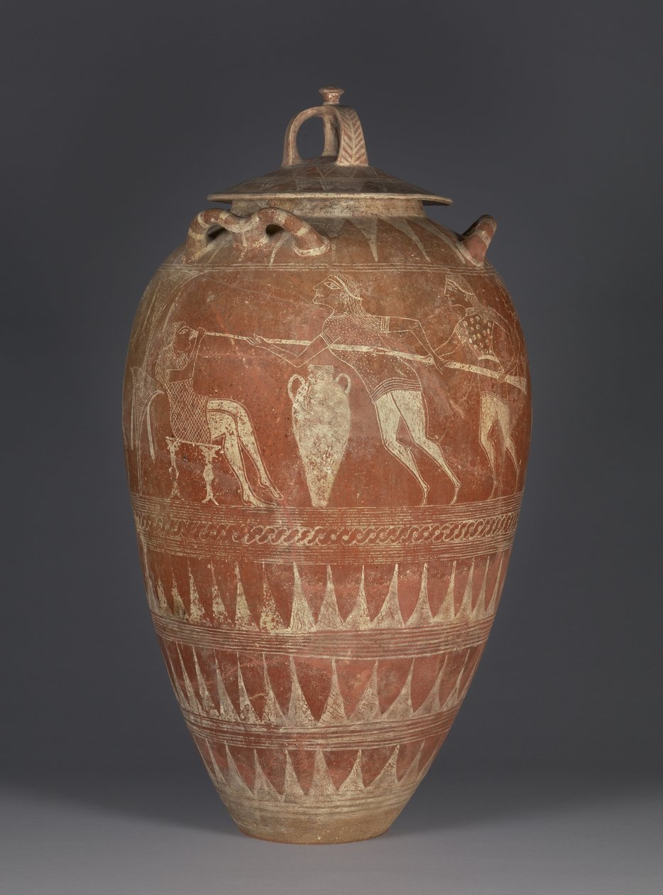 Etruscan Lidded Pithos with the Blinding of Polyphemos, 650-25 BC by Etruscan