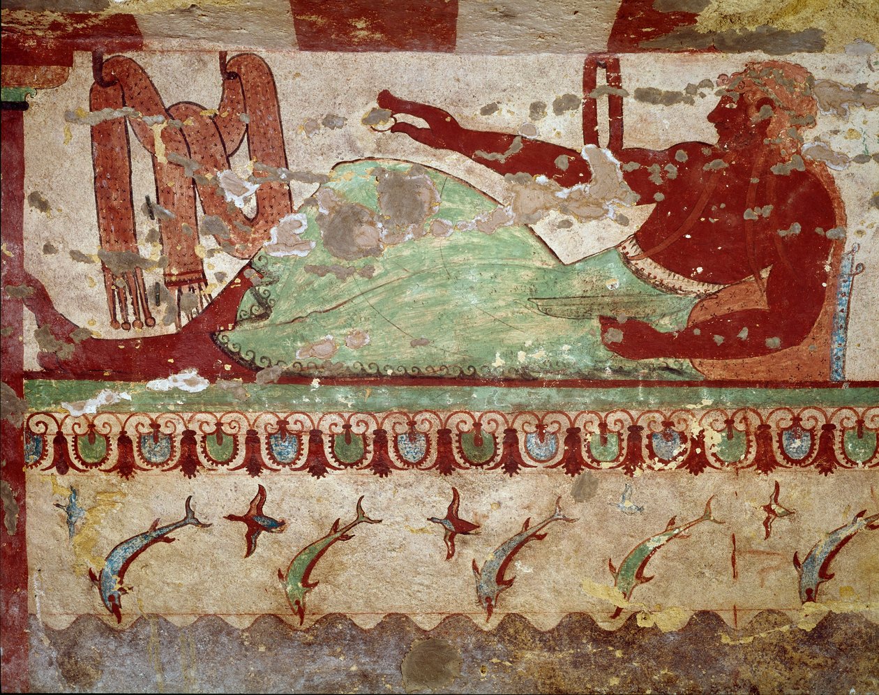Banquet Scene (Detail) by Etruscan