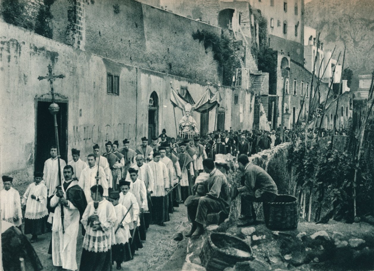 Procession, Capri, Italy by Eugen Poppel