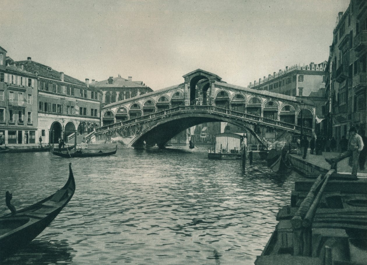 Rialto Bridge, Venice, Italy, 1927 by Eugen Poppel