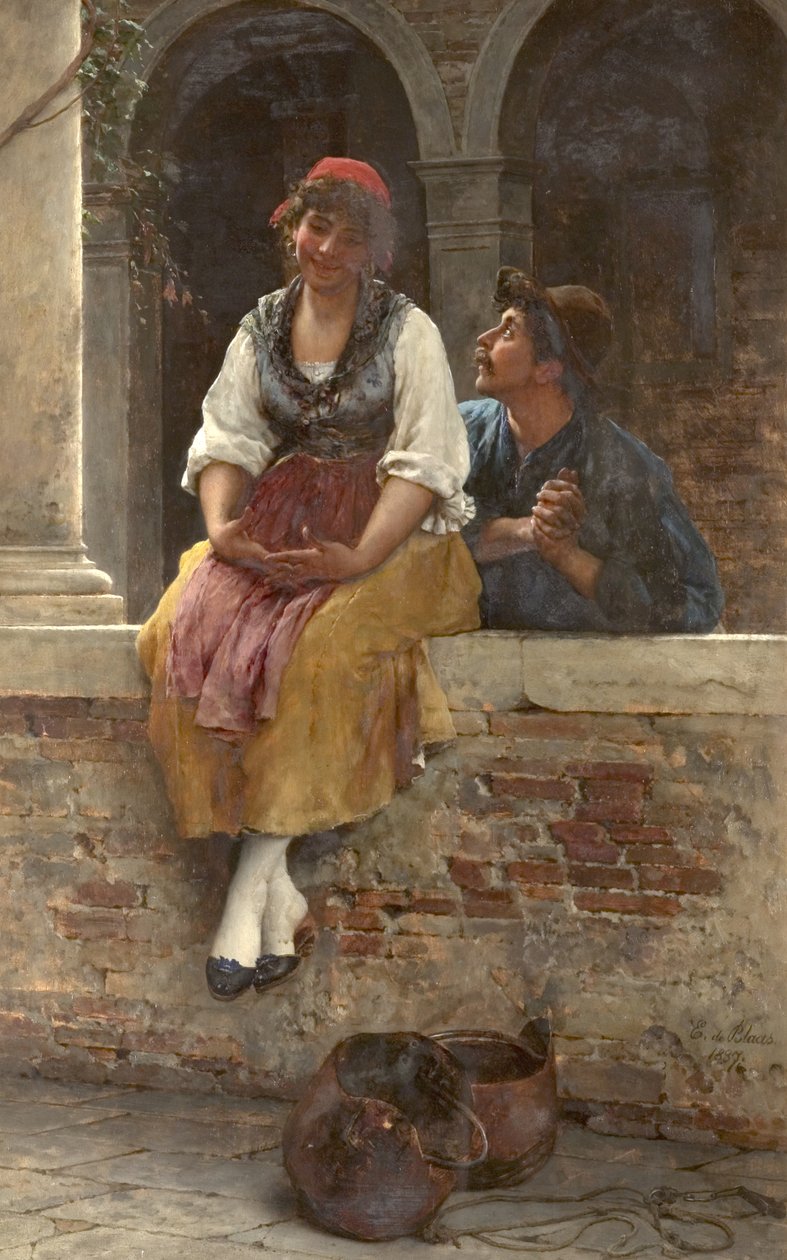 The Offer by Eugen von Blaas