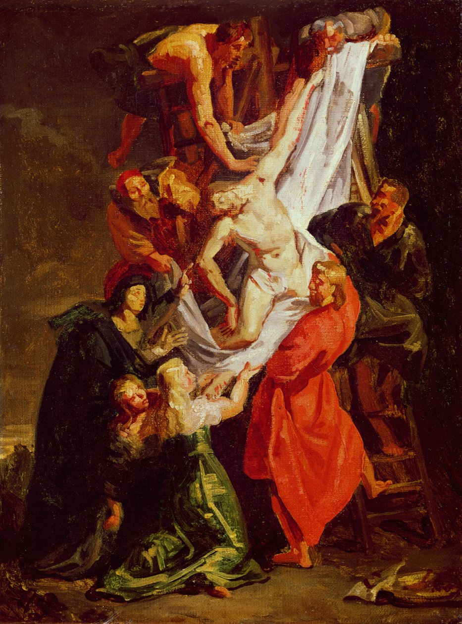 The Descent from the Cross by Ferdinand Victor Eugene Delacroix
