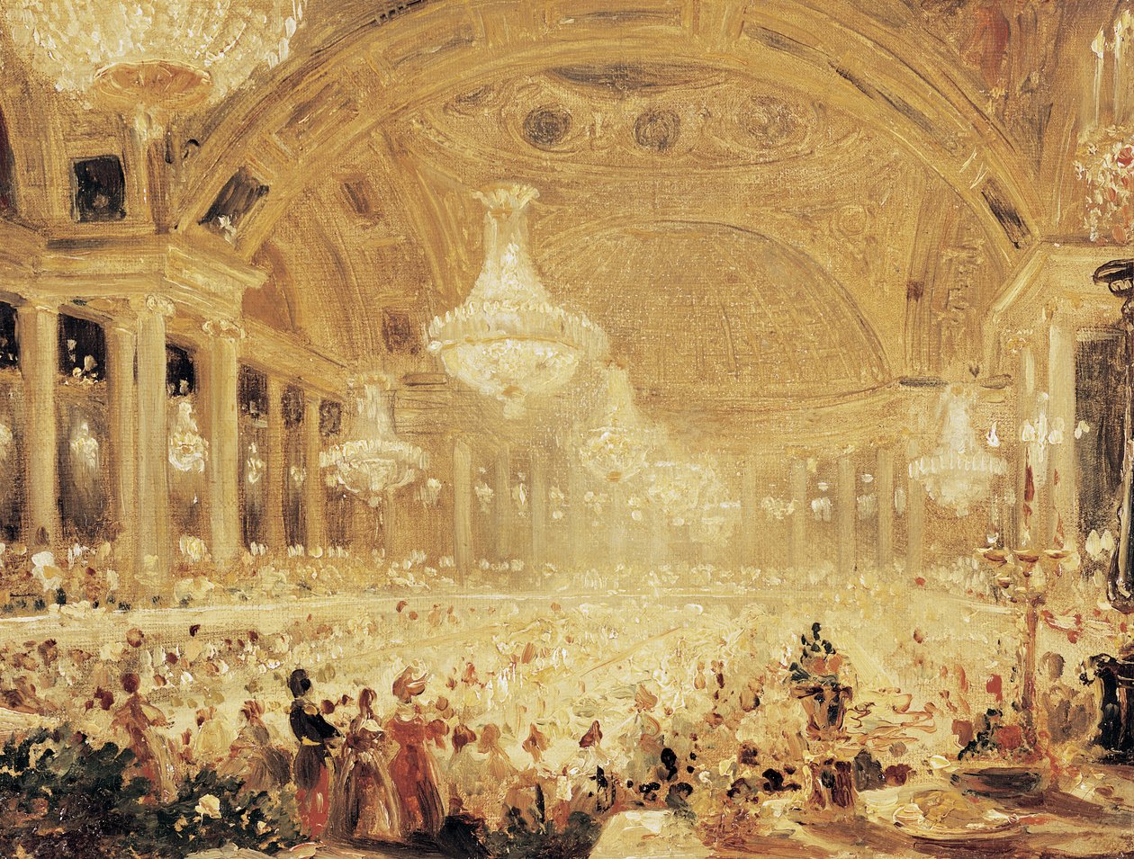 Dinner at the Tuileries by Eugene Emmanuel Viollet le Duc