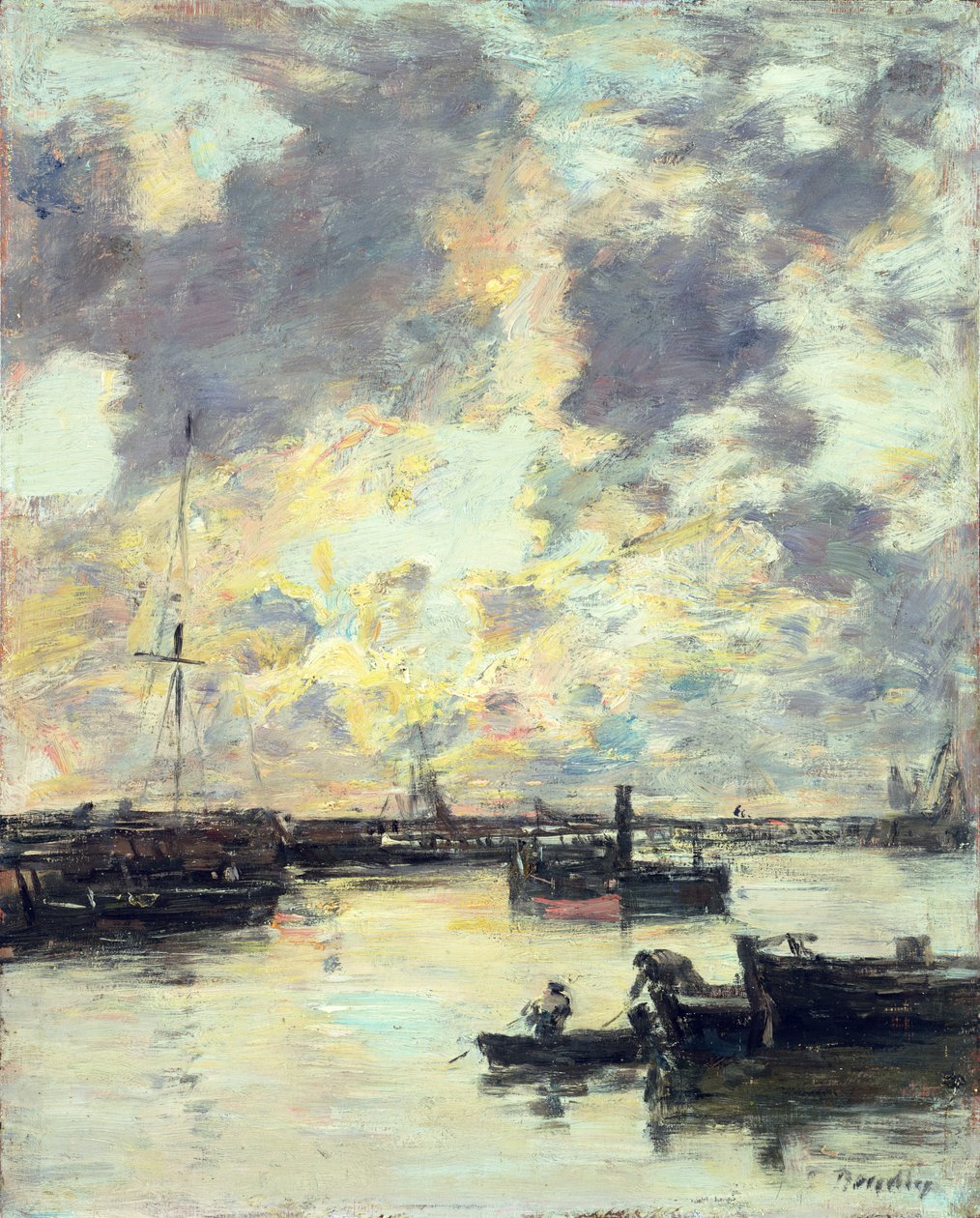 The Port, c.1895 by Eugene Louis Boudin