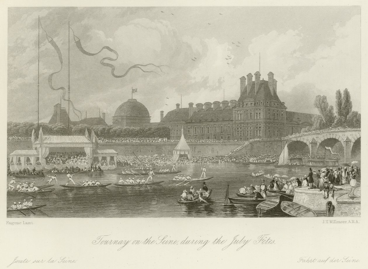 Tournay on the Seine During the July Fetes by Eugene Louis Lami