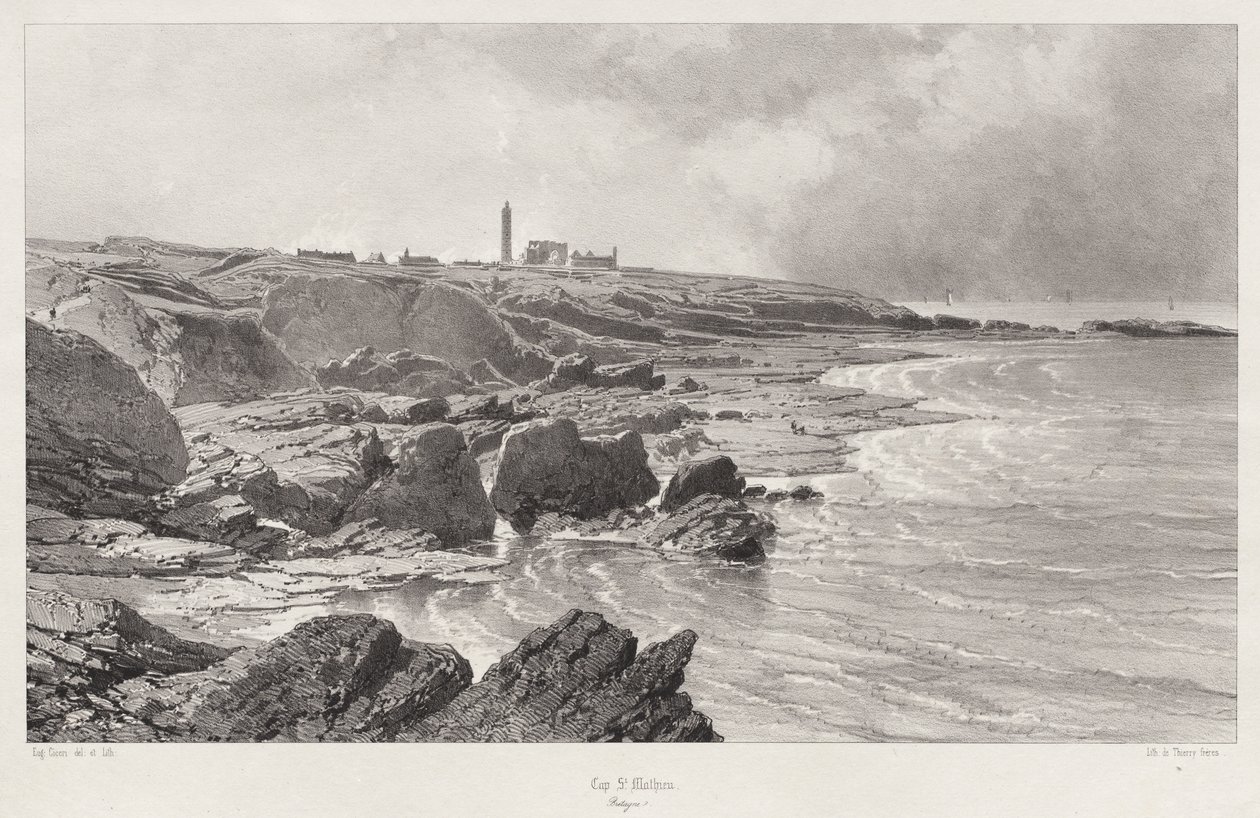 Cap St. Mathieu by Eugene Ciceri