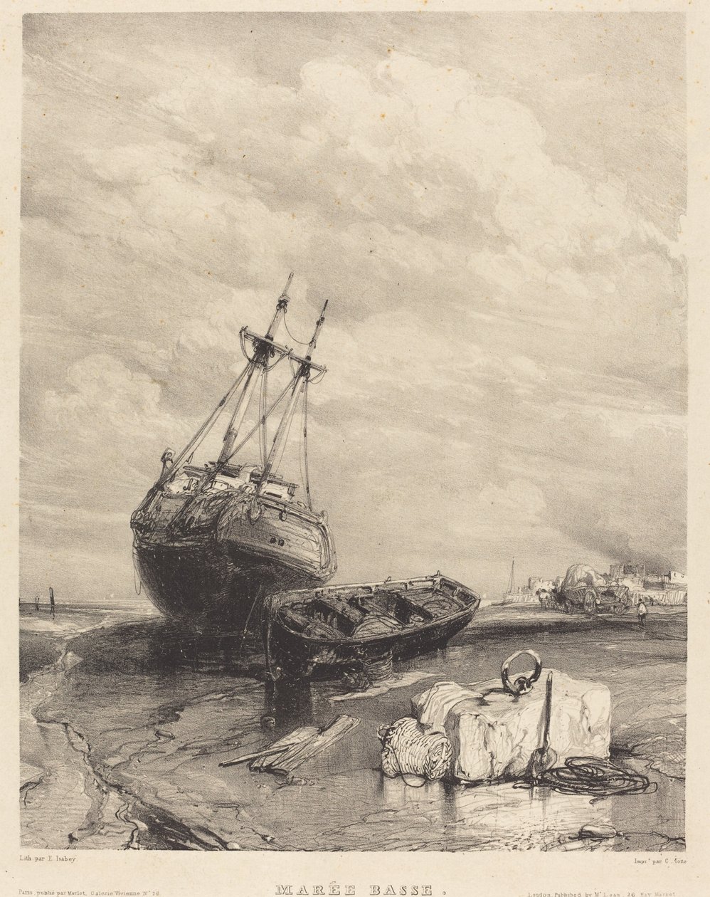 Low Tide by Eugene Isabey