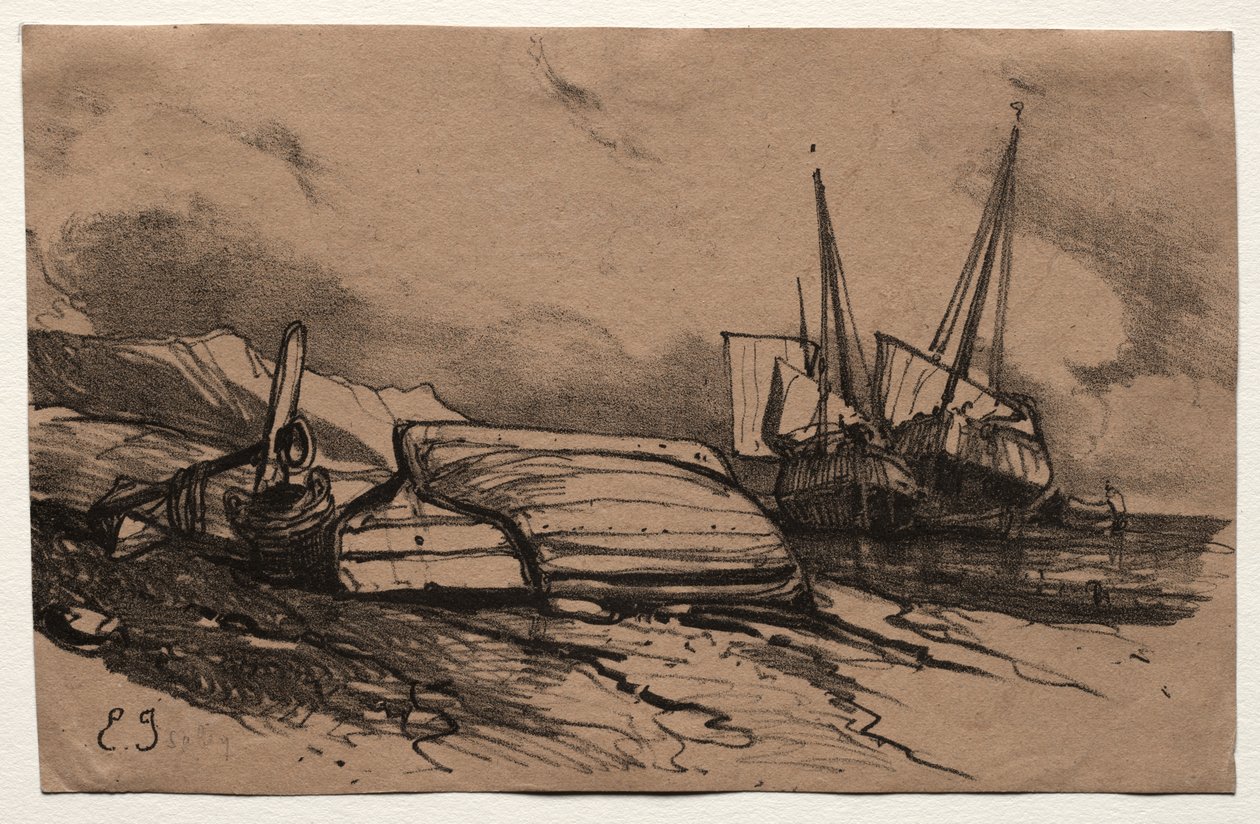 Six Marines by Eugene Isabey