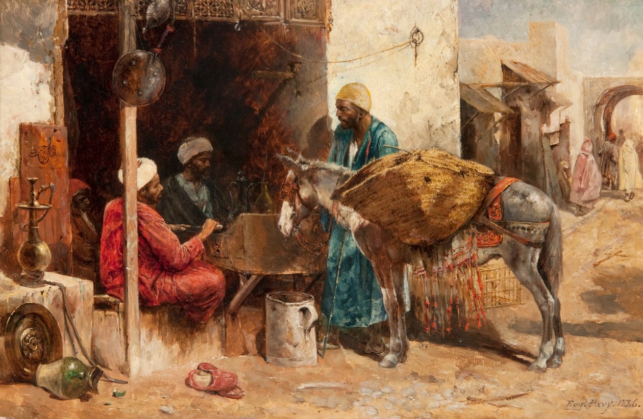 An Oriental Bazaar by Eugene Pavy