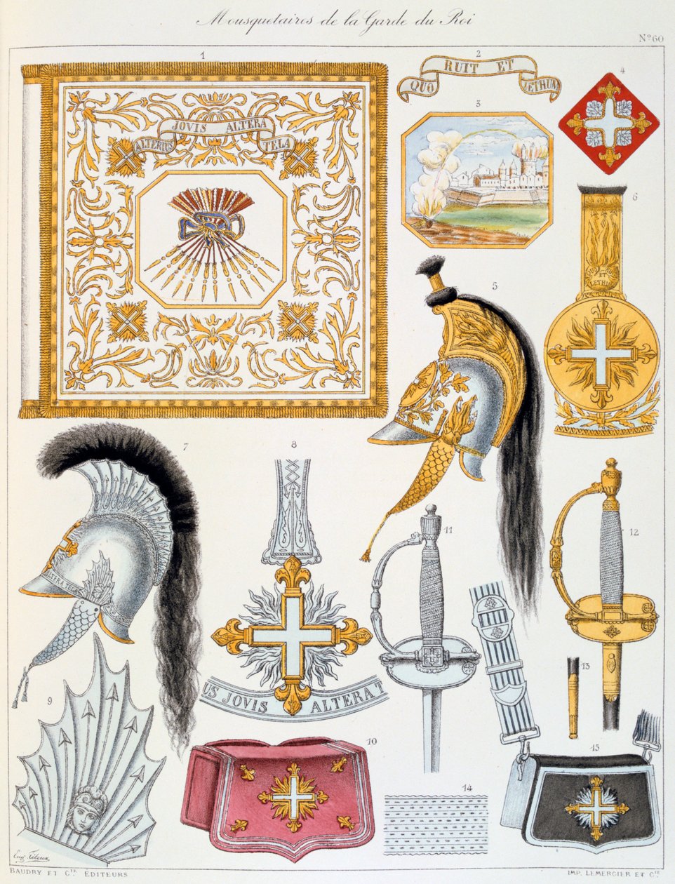 Mousquetaires de la Garde du Roi, Insignia by Eugene Titeux