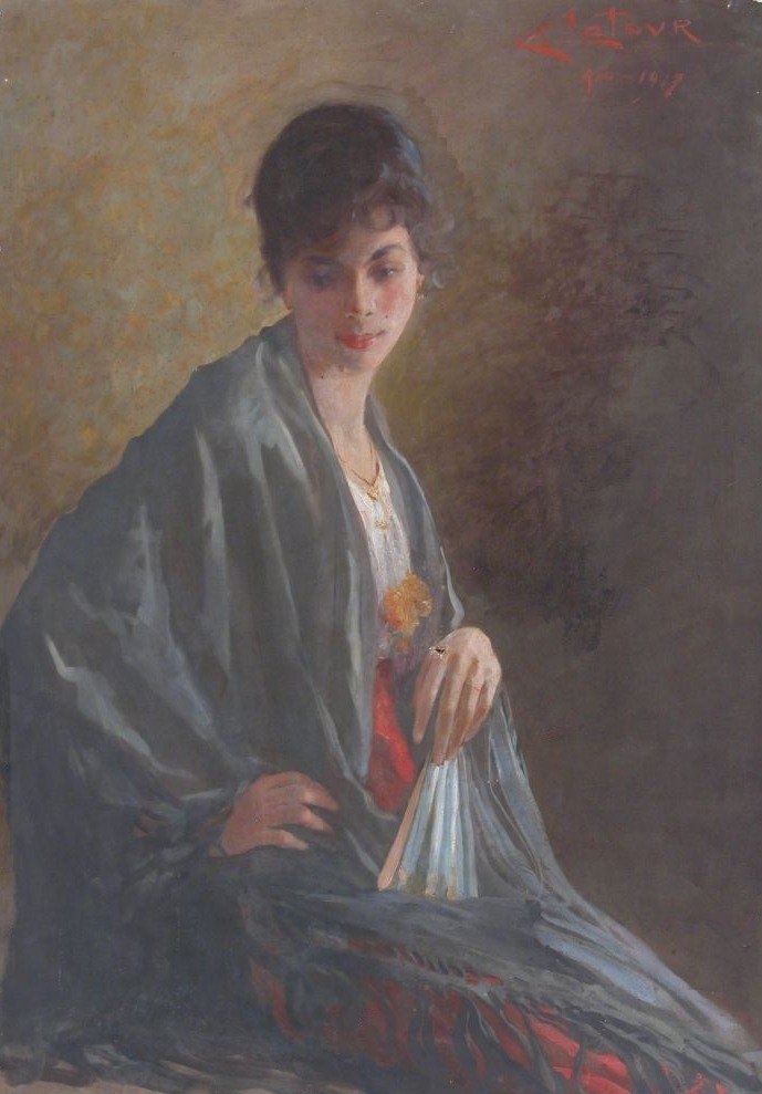 Spanish Woman by Eugenio Latour