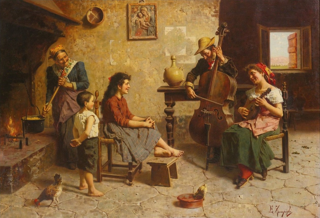 Rustic Music by Eugenio Zampighi