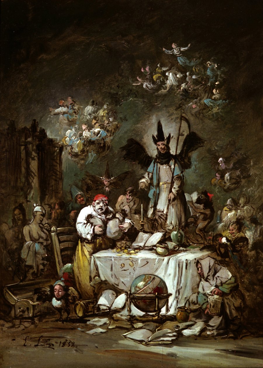 Allegorical Caprice. The Avarice, 1852 by Eugenio Lucas Velázquez