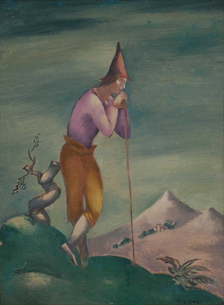 Landscape with Wanderer by Eugeniusz Zak