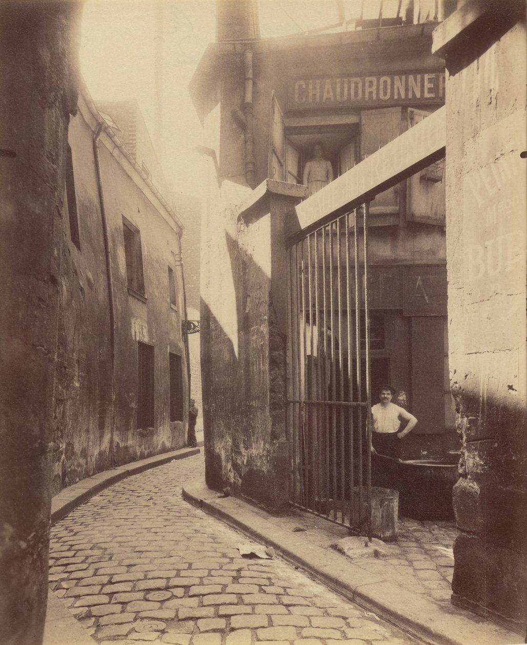 Metalworkers Shop, Passage de la Réunion by Eugène Atget
