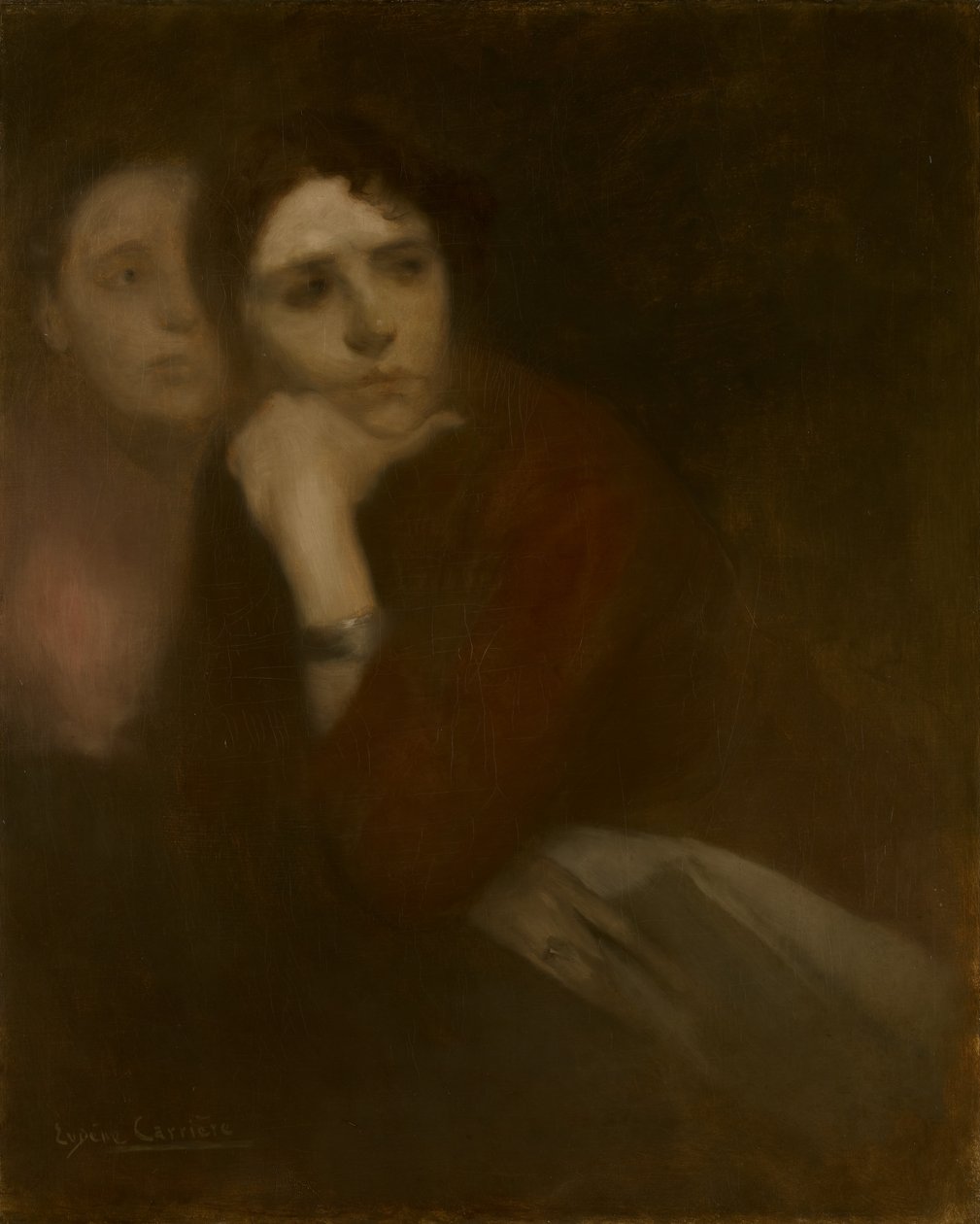 Two Women, c.1895 by Eugène Carrière