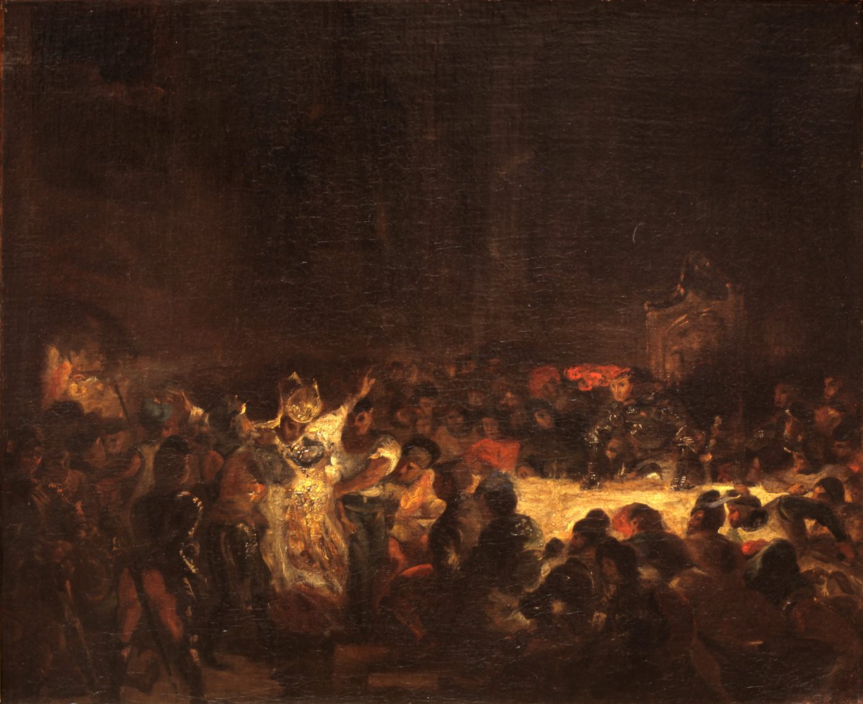 Assassination of the Bishop of Liège by Ferdinand Victor Eugene Delacroix