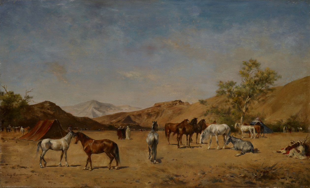 An Arabian Camp by Eugène Fromentin