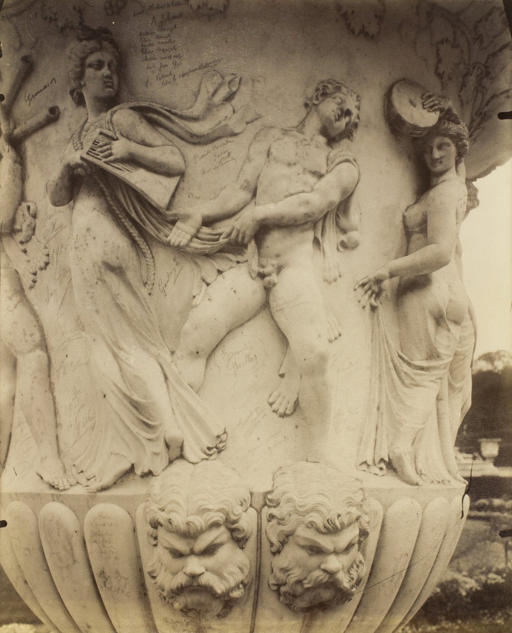 Detail (Vase at Versailles, 1906) by Eugène Atget