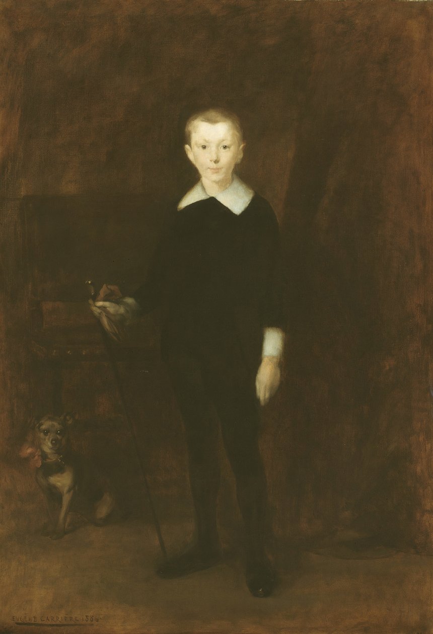 Portrait of a Boy by Eugène Carrière