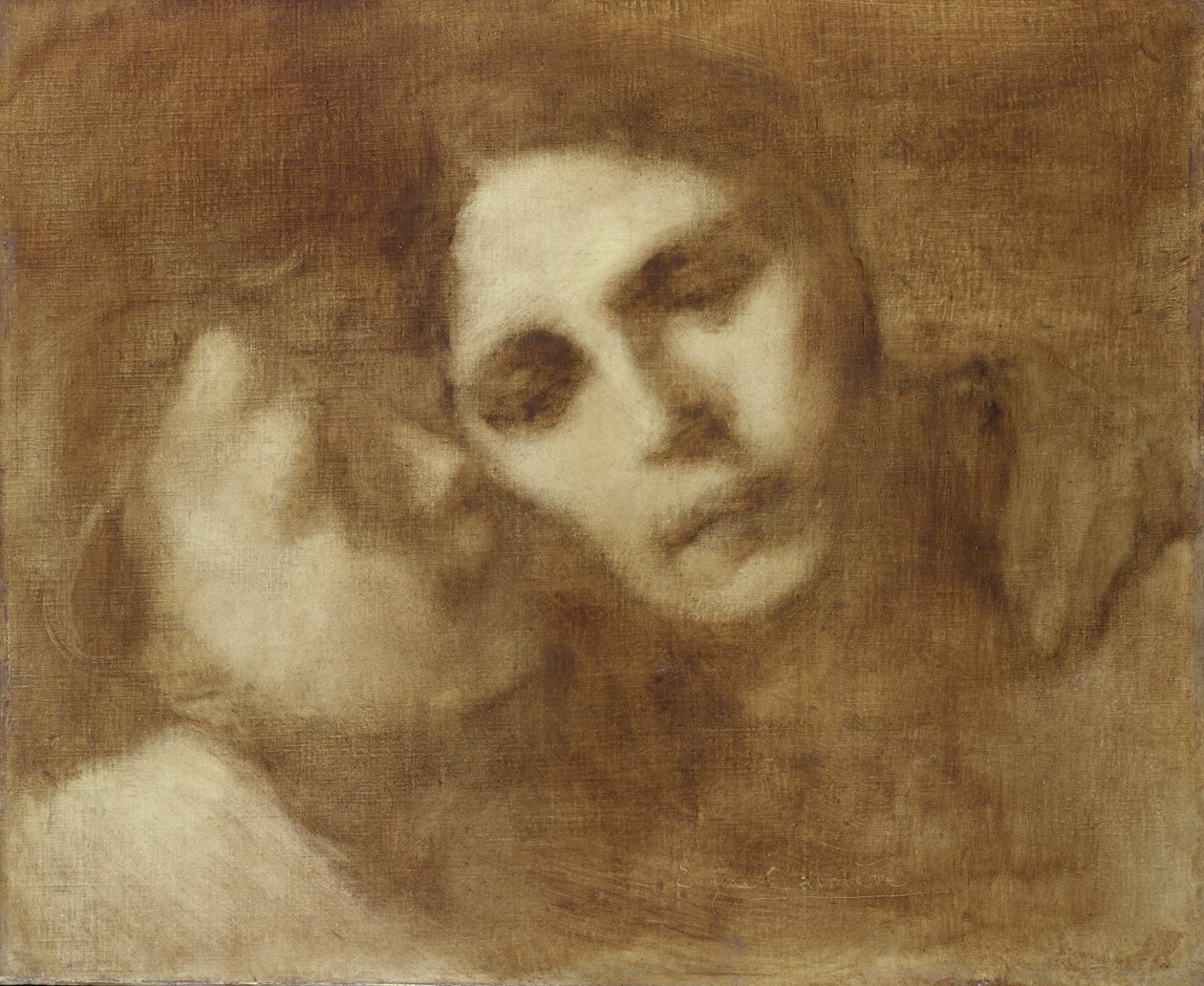 The Secret by Eugène Carrière