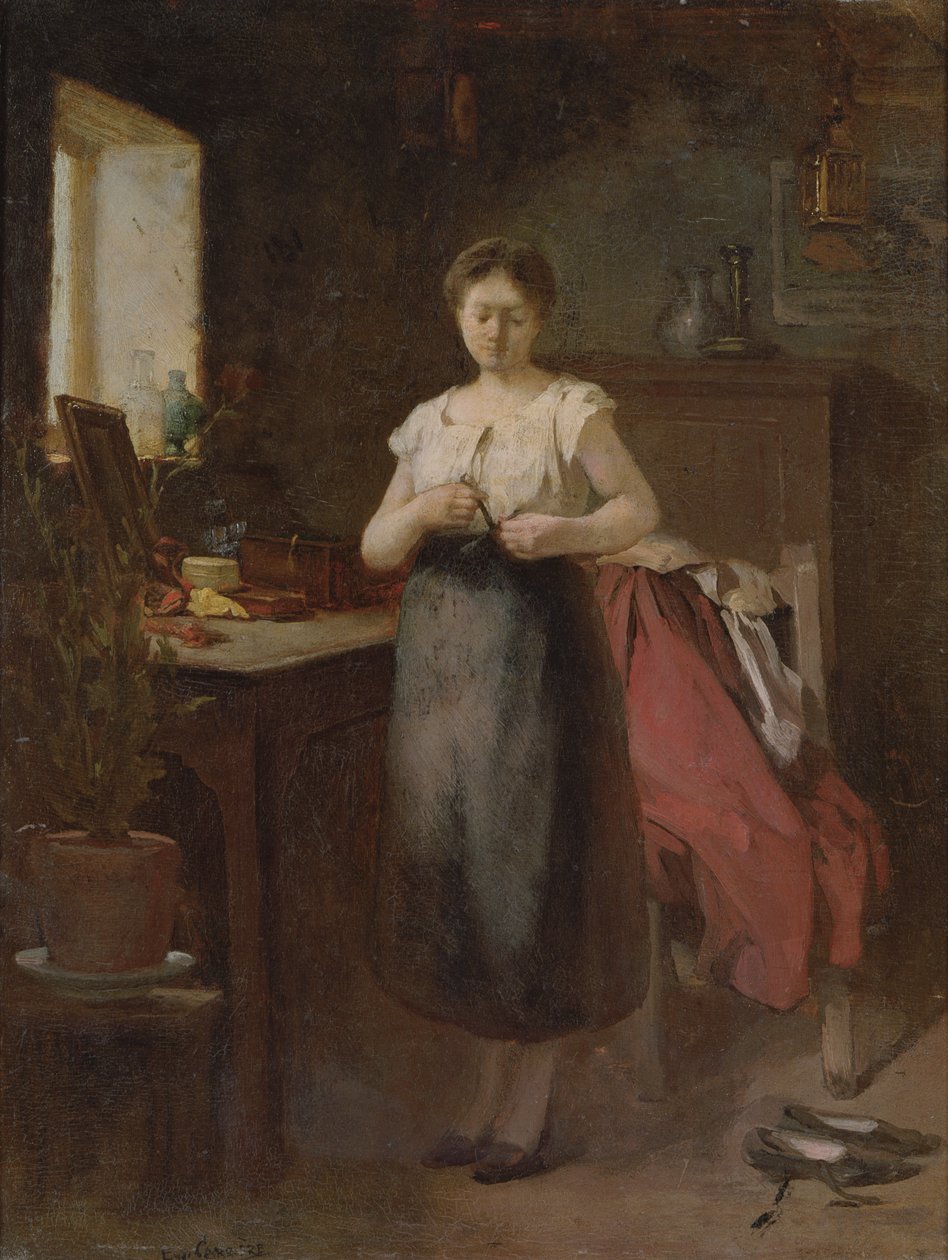 Woman in an Interior by Eugène Carrière