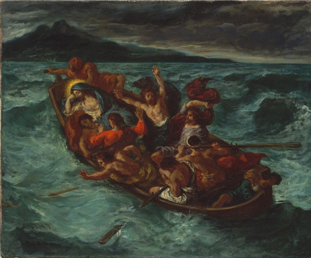 Christ Asleep during the Tempest by Ferdinand Victor Eugene Delacroix