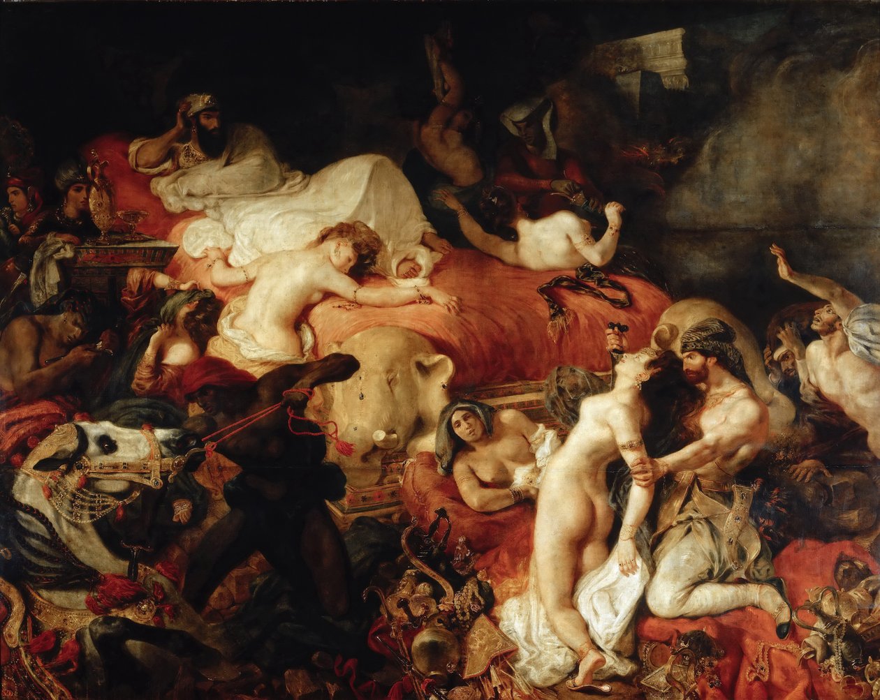 Death of Sardanapalus by Ferdinand Victor Eugene Delacroix