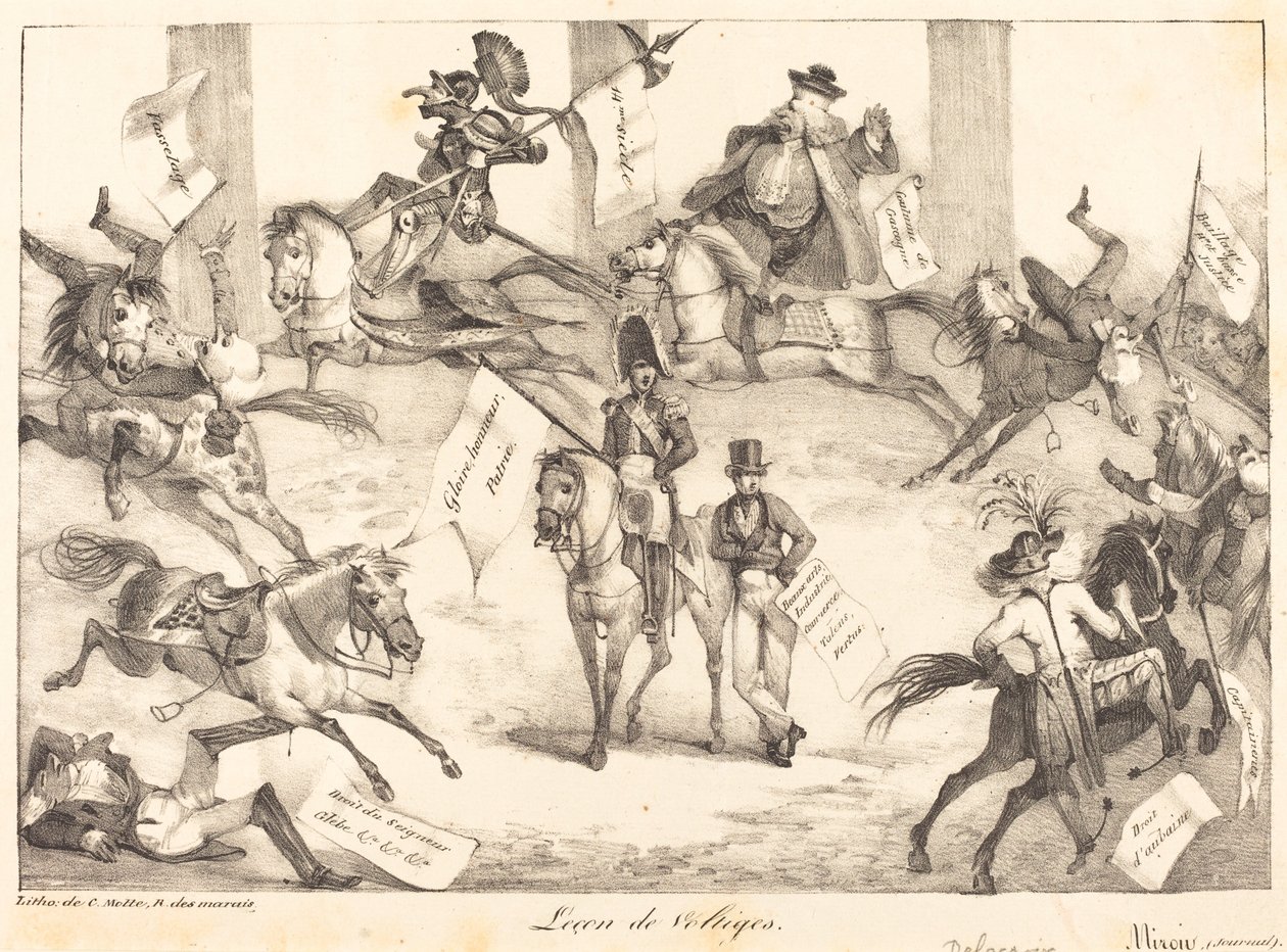 Lesson in Trick Riding by Eugène Delacroix