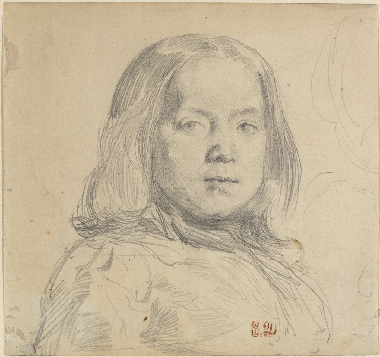 Portrait of a Child by Eugène Delacroix