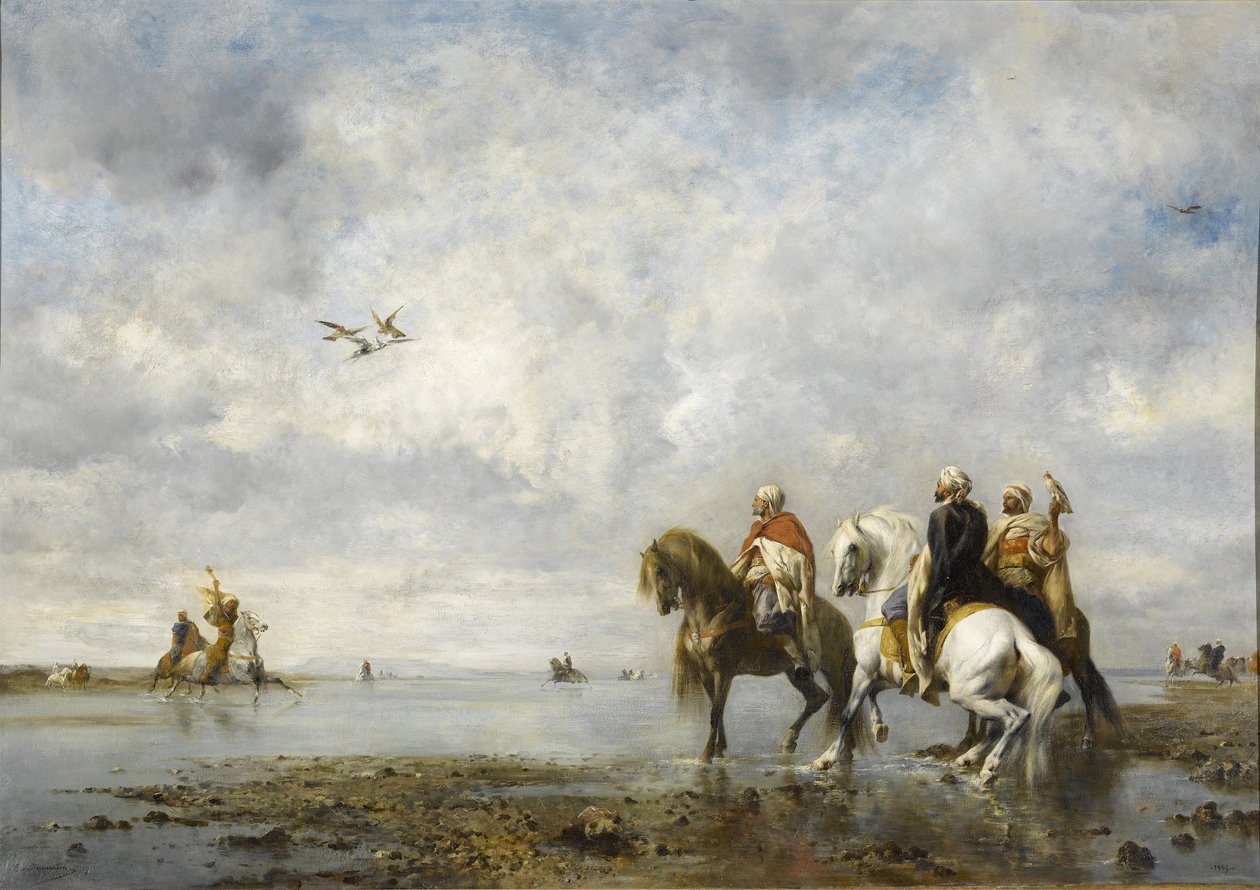 The Heron Hunt by Eugène Fromentin