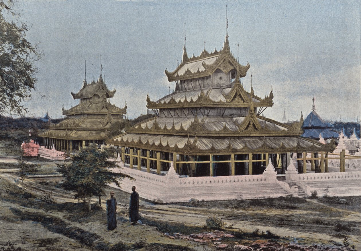 Pagodas in Mandalay by European Photographer