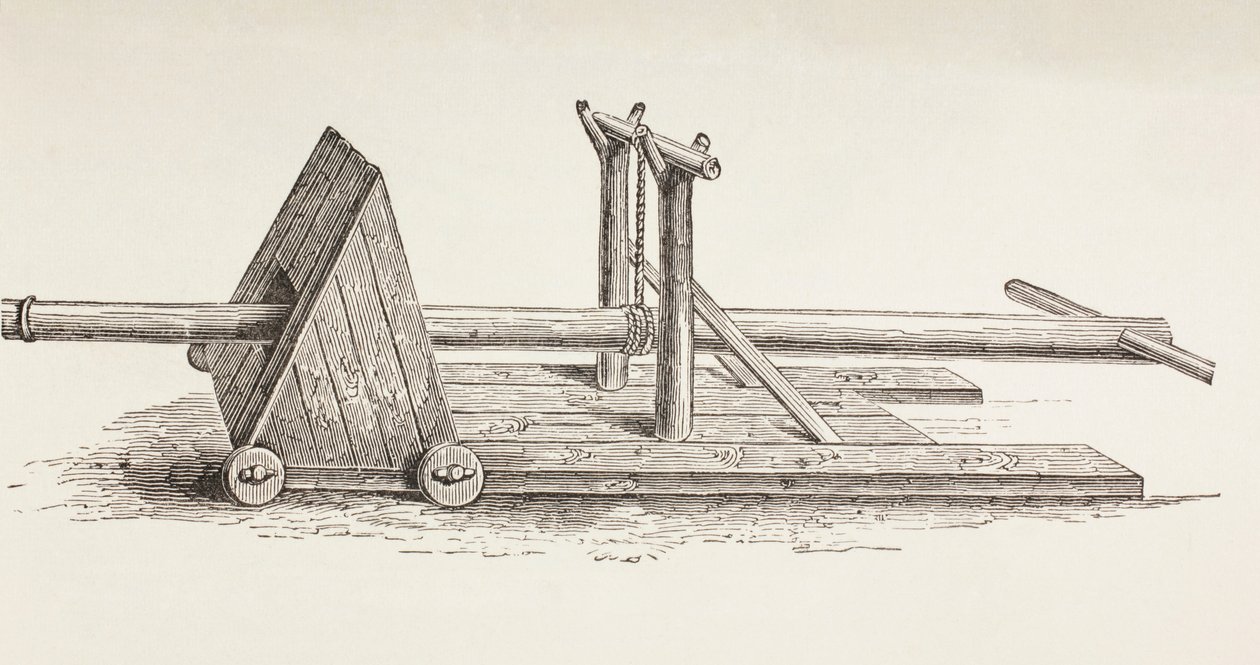 Medieval Battering Ram, c.1880 by European School