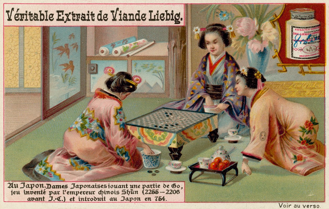 Japanese Women Play Board Game by European School