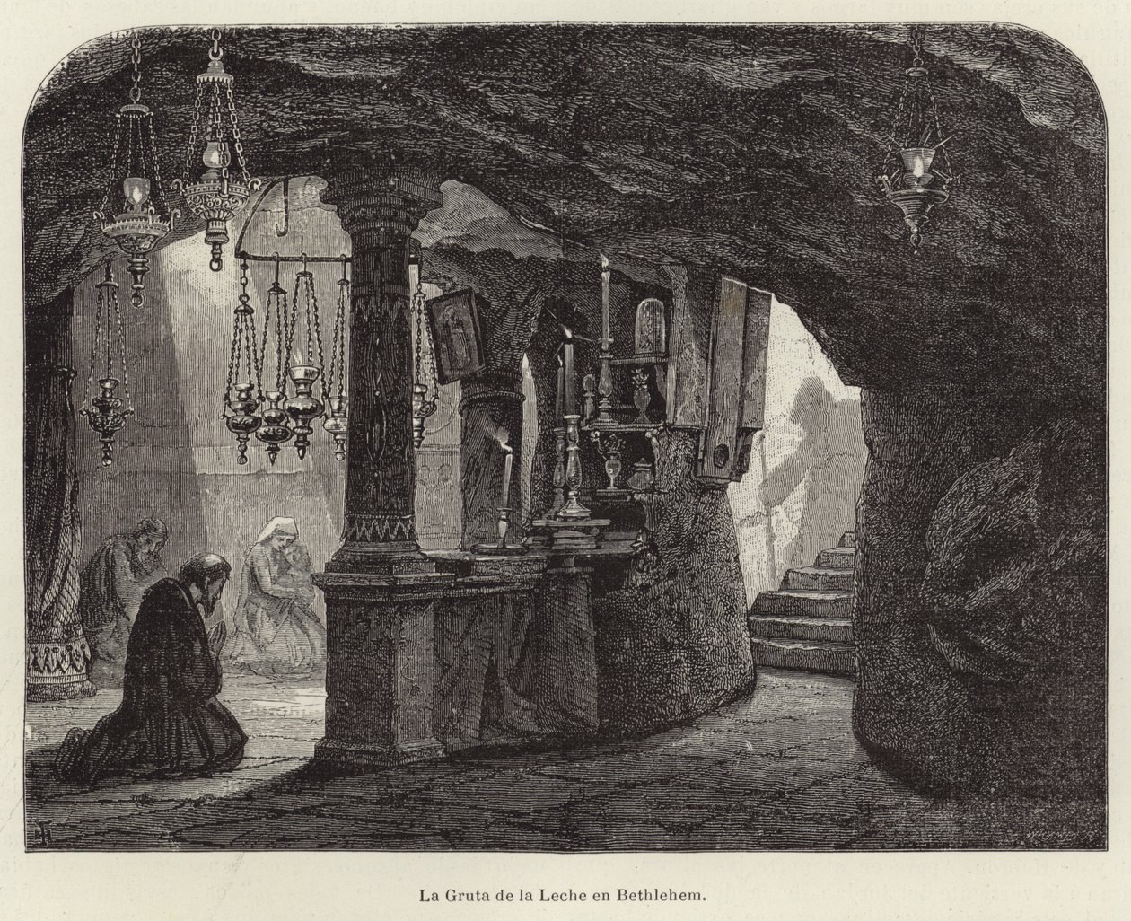 The Milk Grotto in Bethlehem by European School