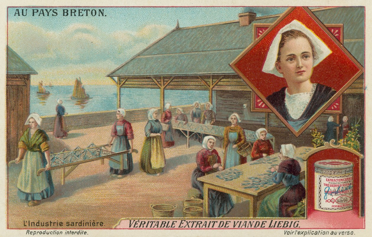 Women Preparing Sardines by European School