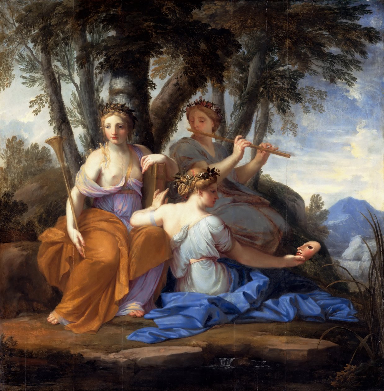 The Muses Clio, Euterpe, and Thalia by Eustache Le Sueur