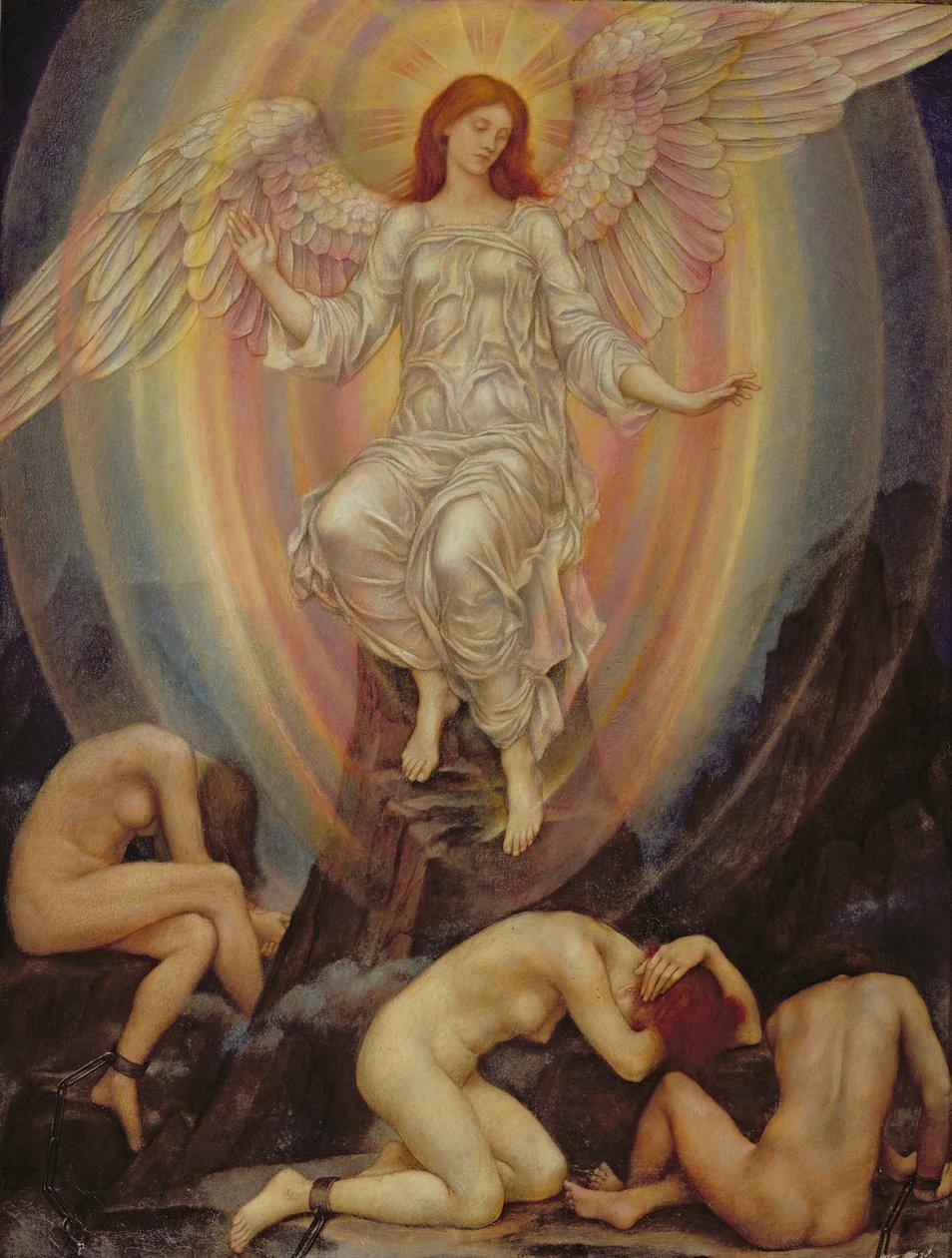 The Light Shineth in Darkness and the Darkness Comprehendeth It Not, 1906 by Evelyn De Morgan