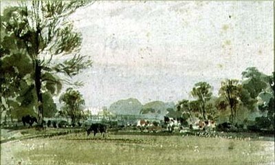 View of Hyde Park, 19th Century by F.J. Collignon