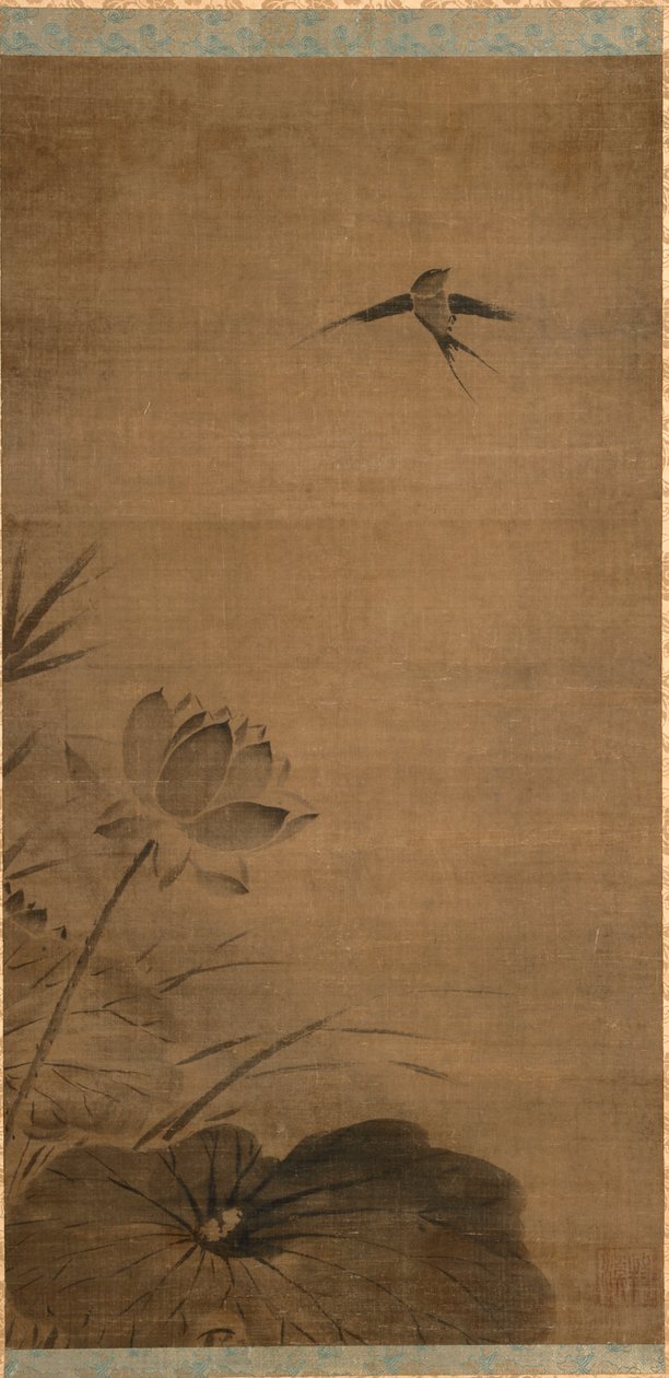 Swallow and Lotus by Fachang Muqi