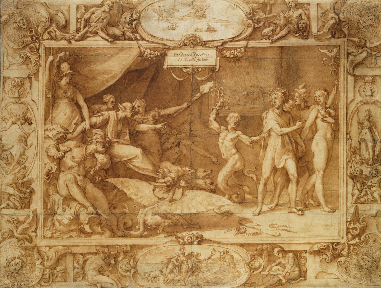 Apollo being led astray, c.1572 by Federico Zuccaro